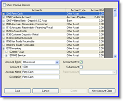 General Ledger Chart of Accounts